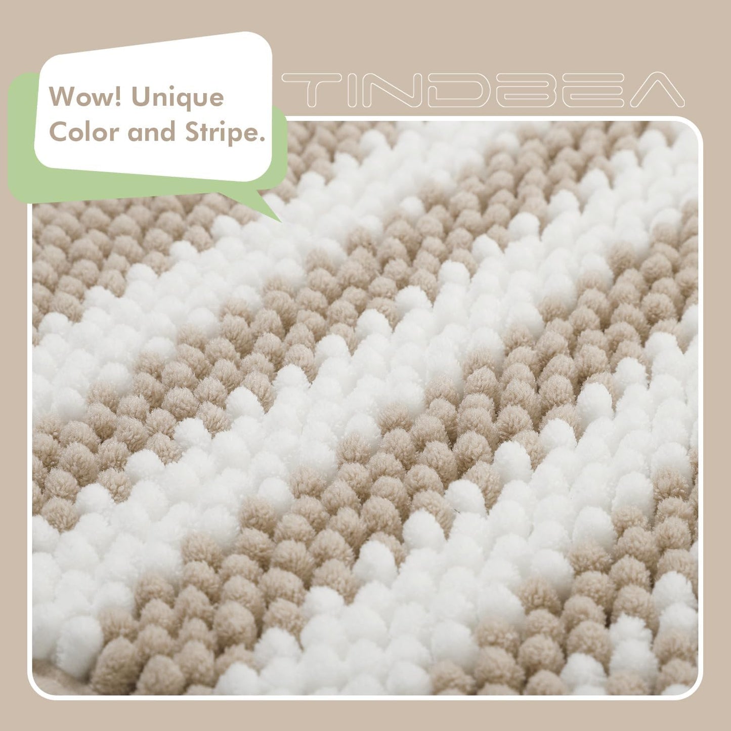 Bathroom Rugs 2 Piece Set Extra Soft and Absorbent Fluffy Mat