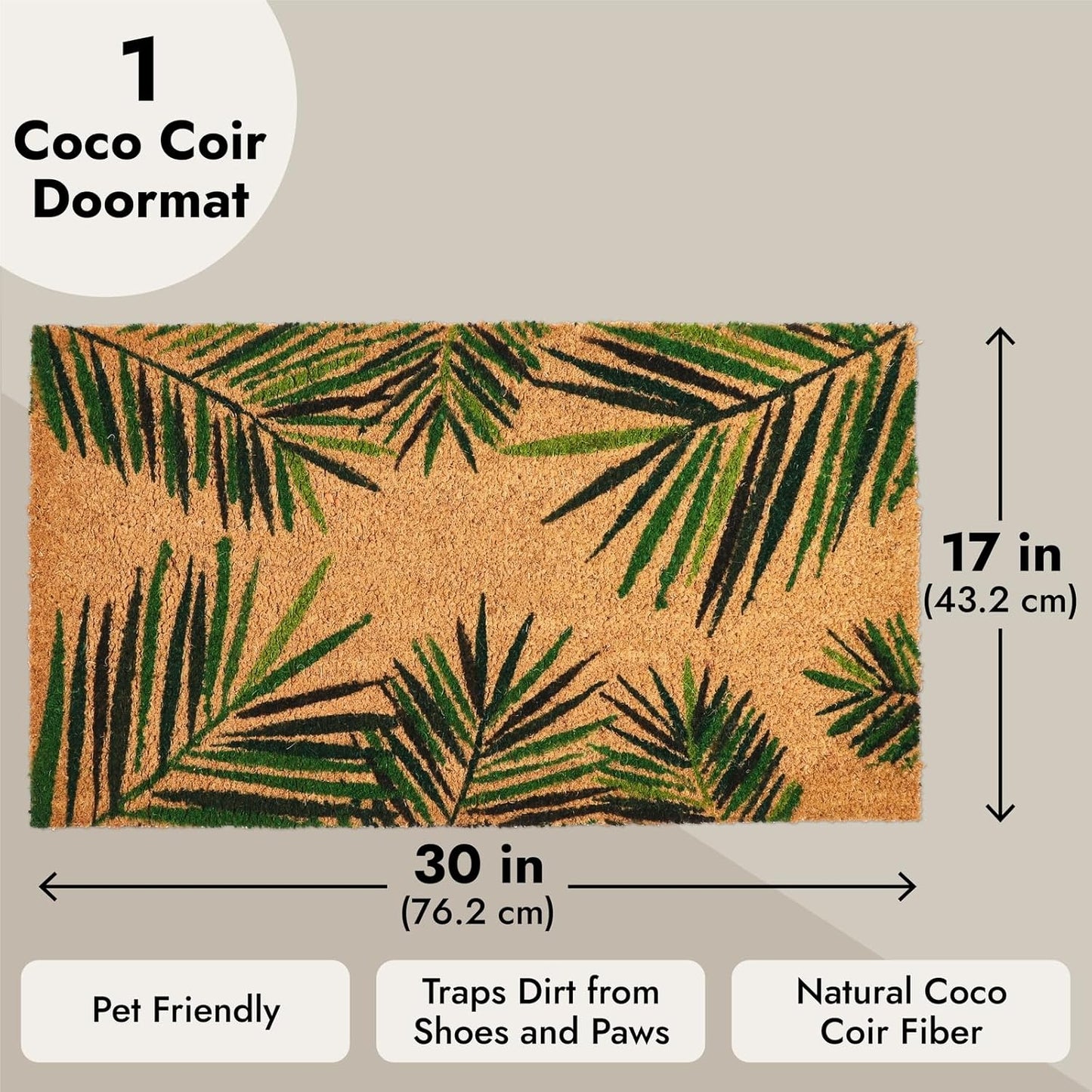 Tropical Welcome Door Mat