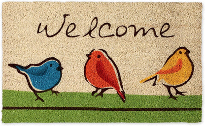 Birds Welcome Door Mat