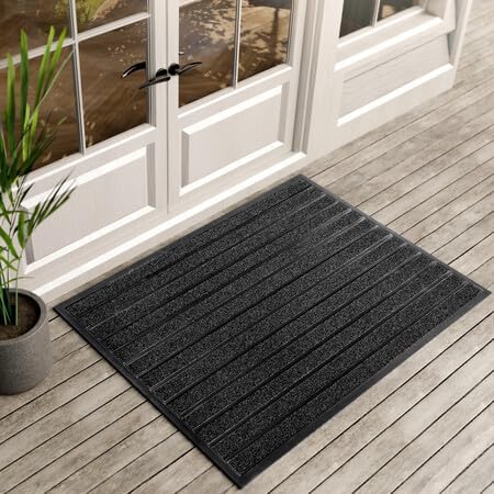 Brown Black Door Mat