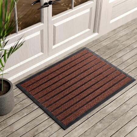 Brown Black Door Mat