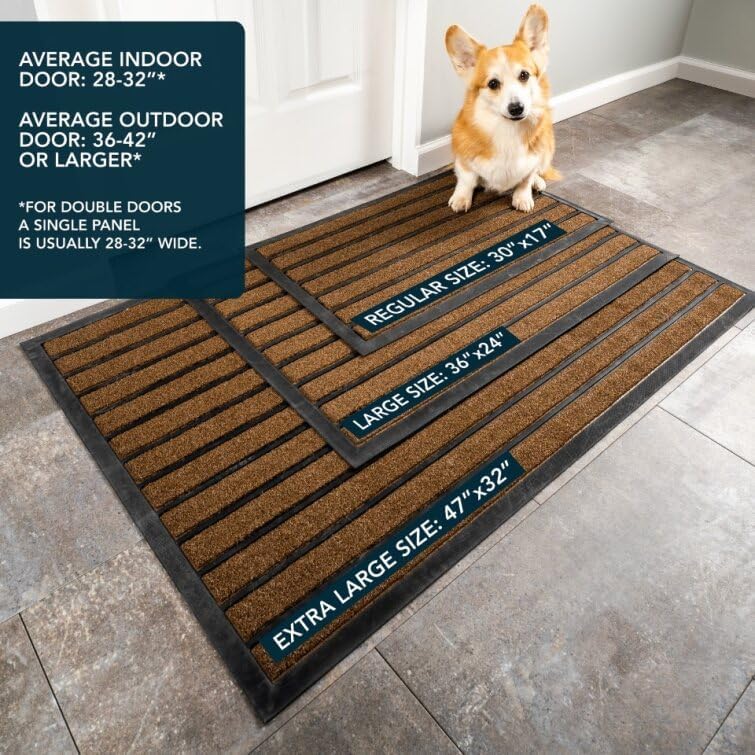 Brown Black Door Mat