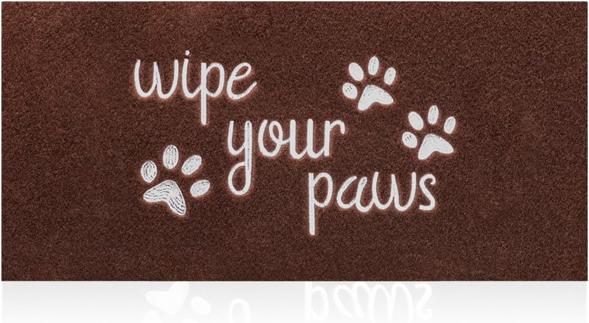 Welcome Door Mat for Entrance Funny Door Mat Wipe Your Paws Floor Mat