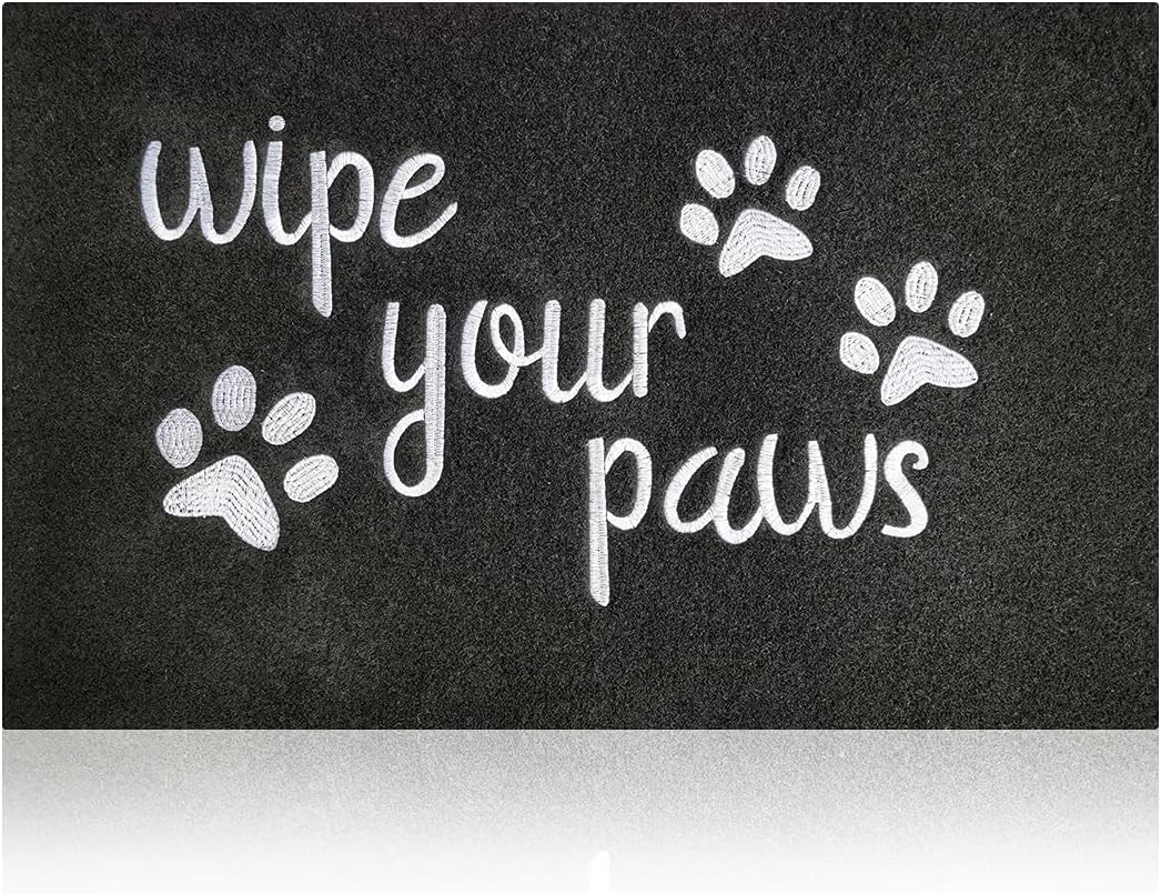 Welcome Door Mat for Entrance Funny Door Mat Wipe Your Paws Floor Mat