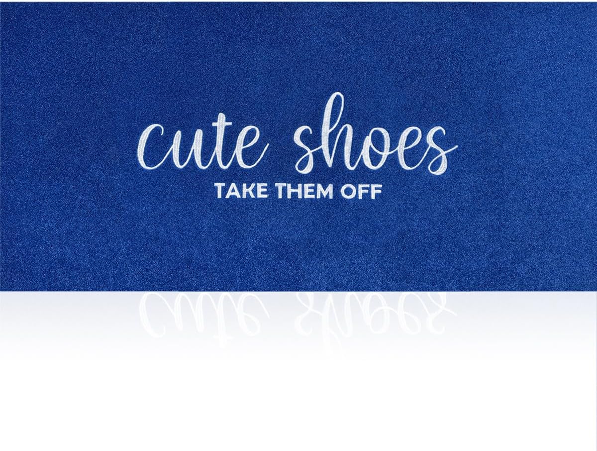 Entryway Cute Shoes Take Them off Mats for Front Door with Rubber Backing Doormat Indoor Mat