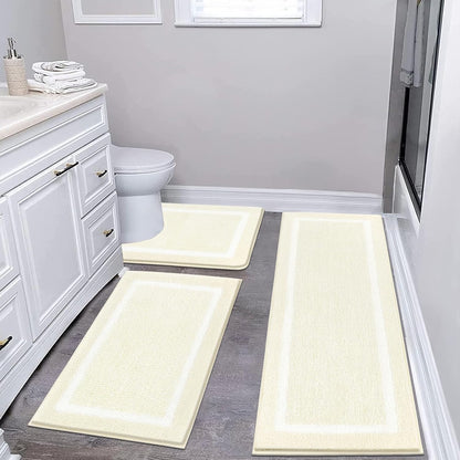 2 Piece, Non Slip Bathroom, Absorbent Bath Rugs