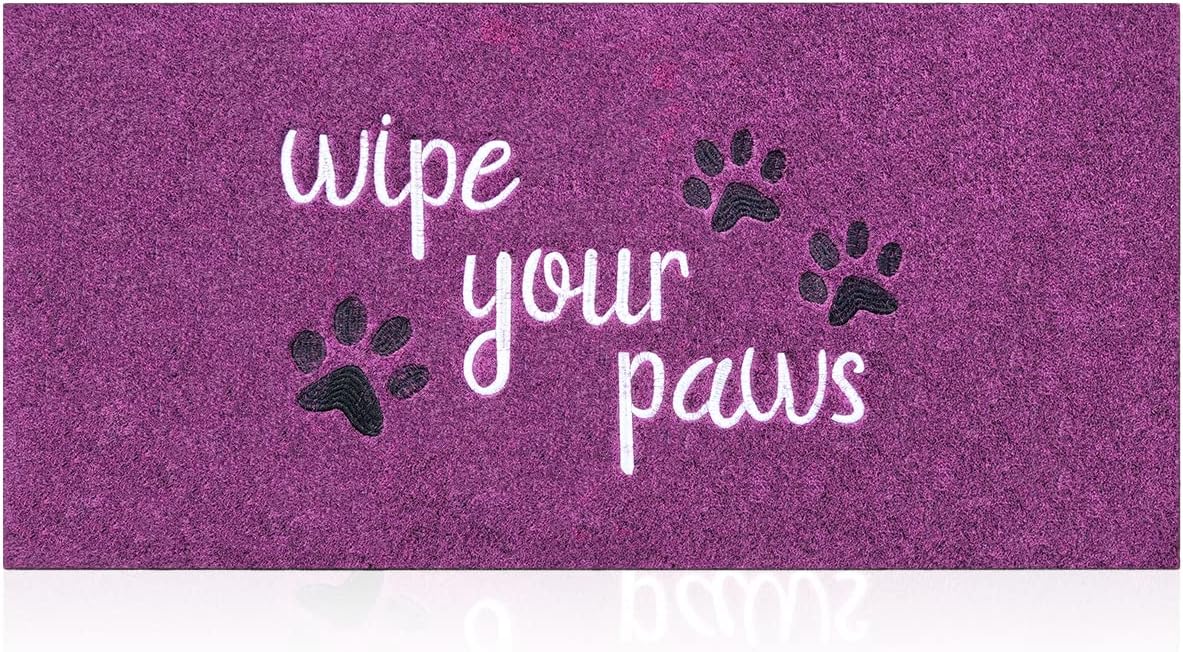 Welcome Door Mat for Entrance Funny Door Mat Wipe Your Paws Floor Mat