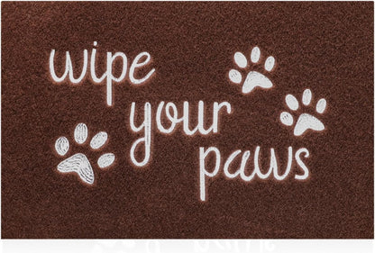 Welcome Door Mat for Entrance Funny Door Mat Wipe Your Paws Floor Mat