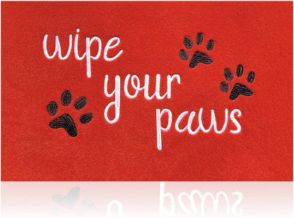 Welcome Door Mat for Entrance Funny Door Mat Wipe Your Paws Floor Mat