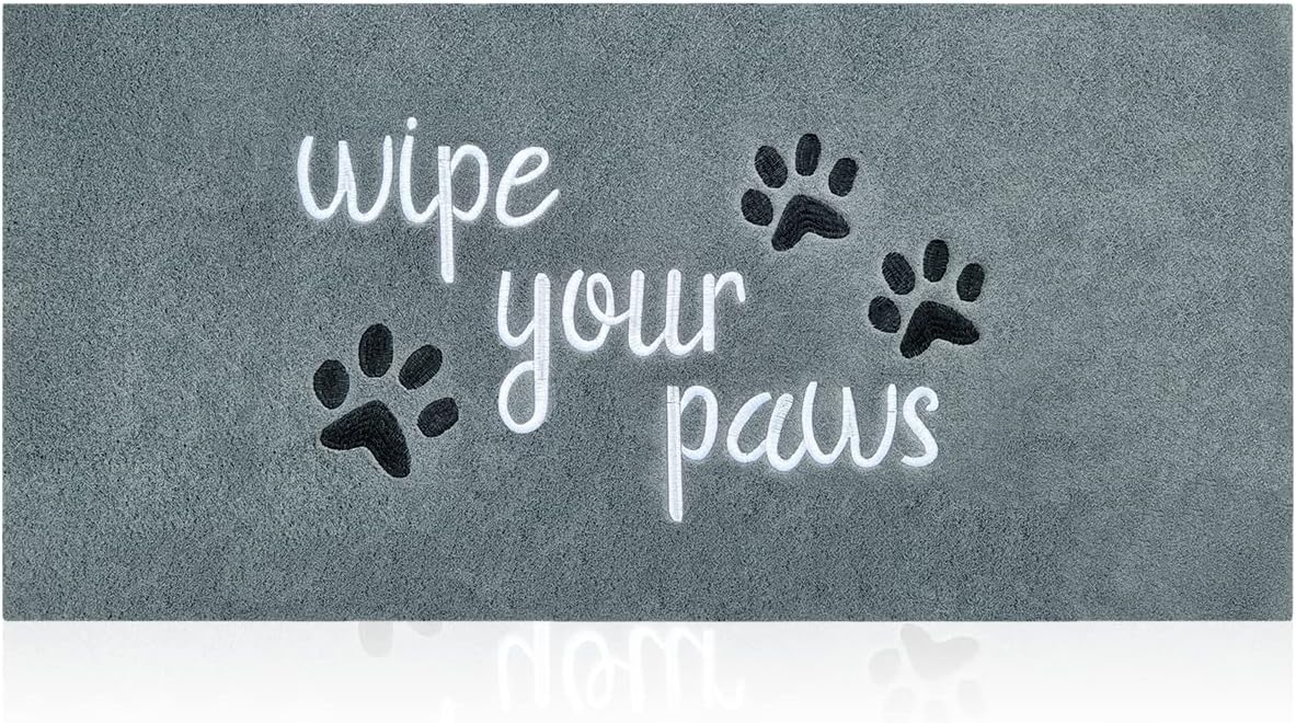 Welcome Door Mat for Entrance Funny Door Mat Wipe Your Paws Floor Mat