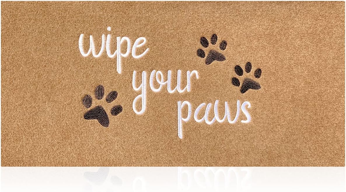 Welcome Door Mat for Entrance Funny Door Mat Wipe Your Paws Floor Mat