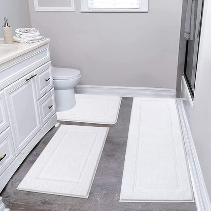 2 Piece, Non Slip Bathroom, Absorbent Bath Rugs