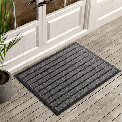 Brown Black Door Mat