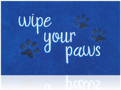 Welcome Door Mat for Entrance Funny Door Mat Wipe Your Paws Floor Mat