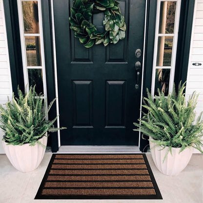 Brown Black Door Mat