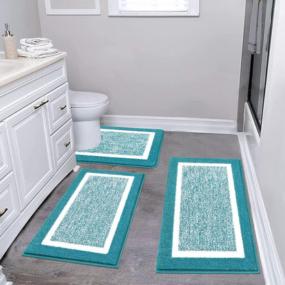 2 Piece, Non Slip Bathroom, Absorbent Bath Rugs