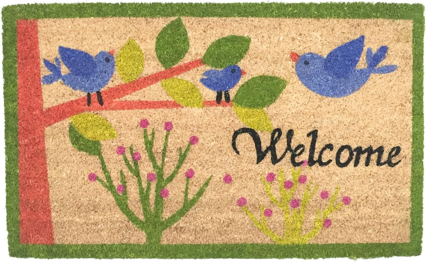 Birds Welcome Door Mat