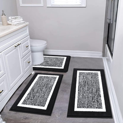 2 Piece, Non Slip Bathroom, Absorbent Bath Rugs