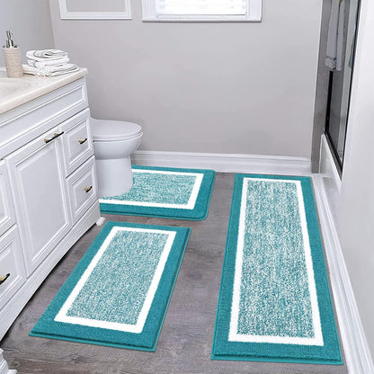 2 Piece, Non Slip Bathroom, Absorbent Bath Rugs