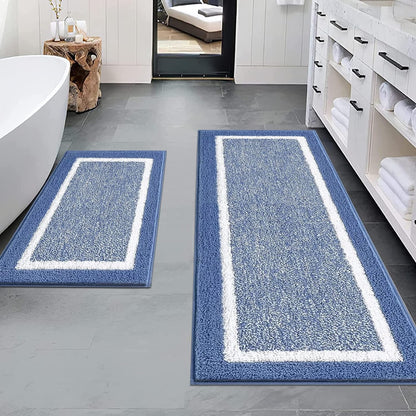 2 Piece, Non Slip Bathroom, Absorbent Bath Rugs