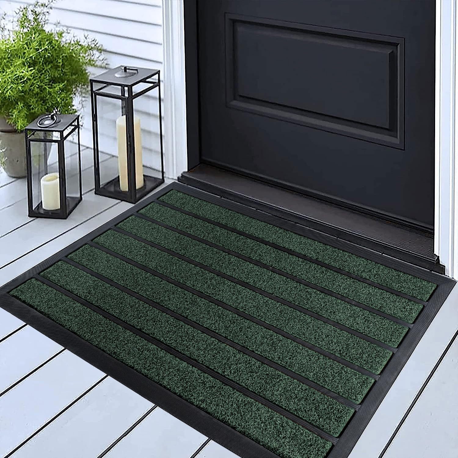 Brown Black Door Mat