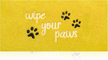 Welcome Door Mat for Entrance Funny Door Mat Wipe Your Paws Floor Mat