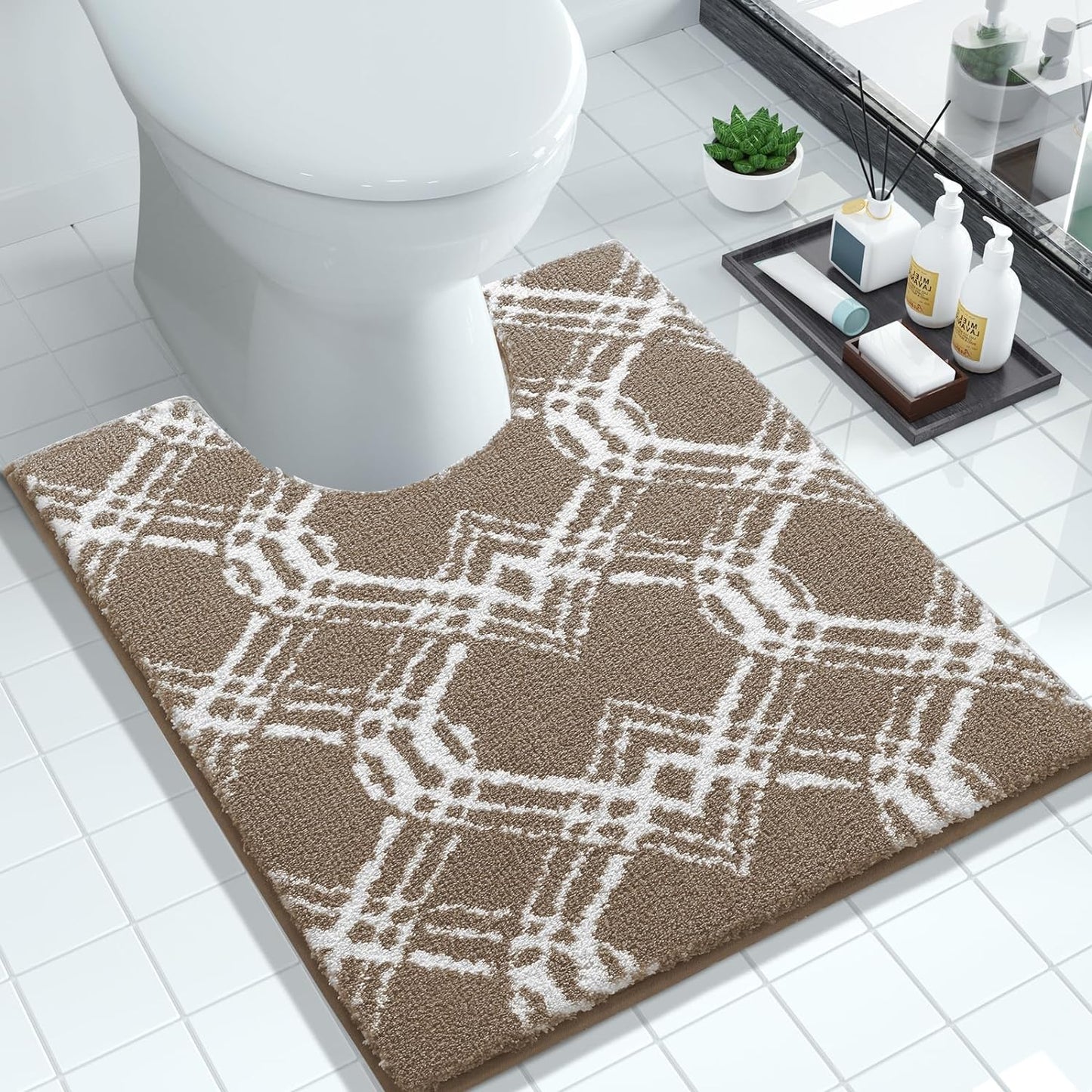 Thick Plush Bath Mat, Non-Slip