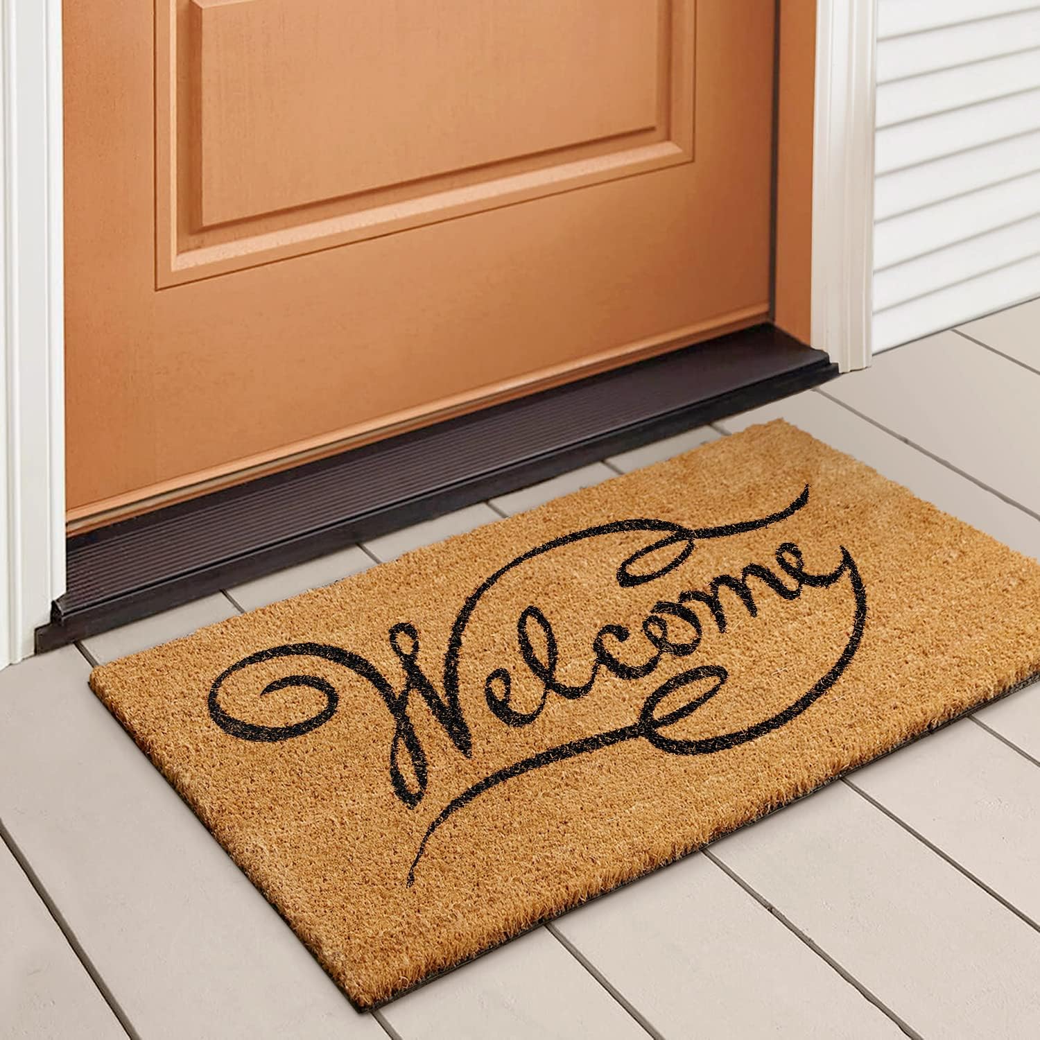 Coco Coir Doormat, with Heavy-Duty PVC Backing