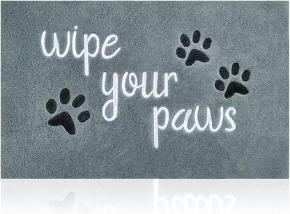 Welcome Door Mat for Entrance Funny Door Mat Wipe Your Paws Floor Mat