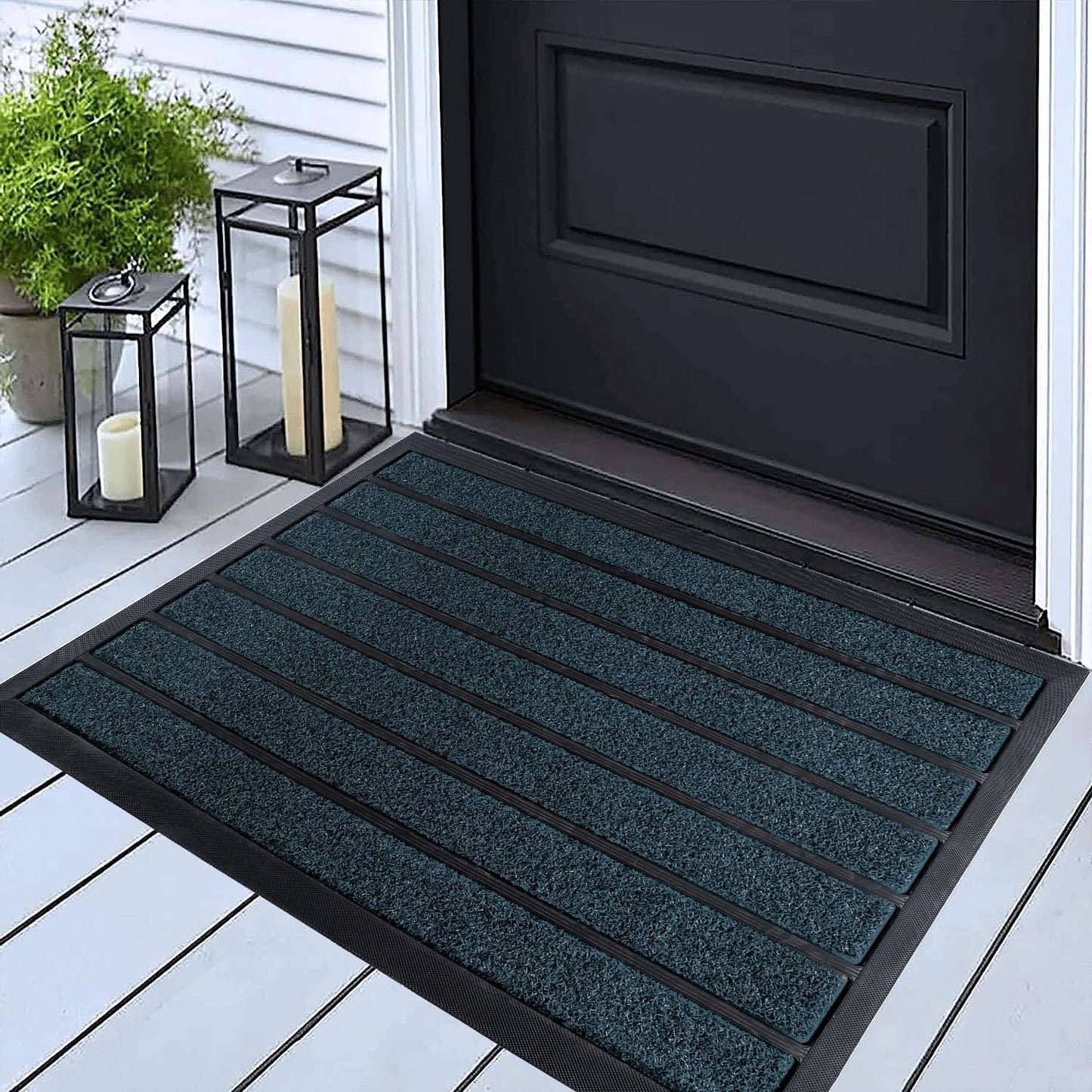 Brown Black Door Mat