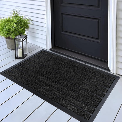 Brown Black Door Mat