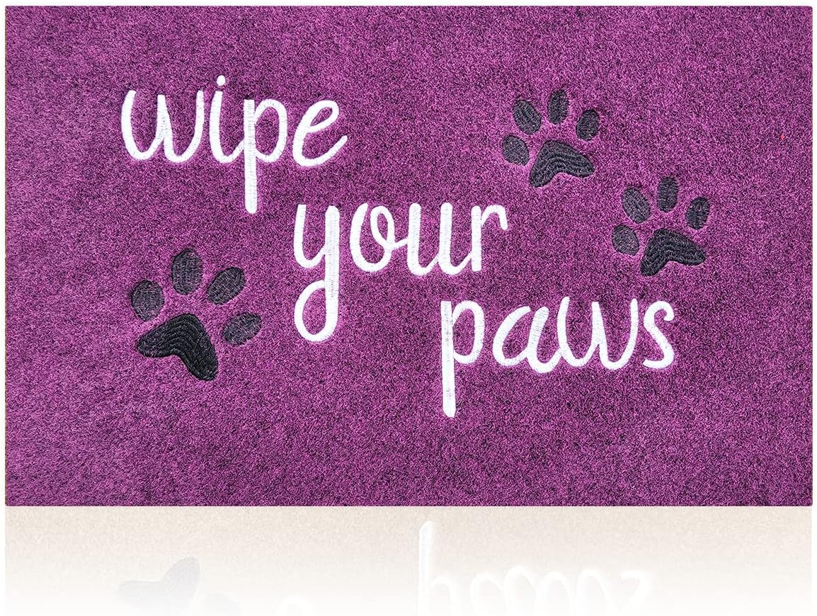 Welcome Door Mat for Entrance Funny Door Mat Wipe Your Paws Floor Mat