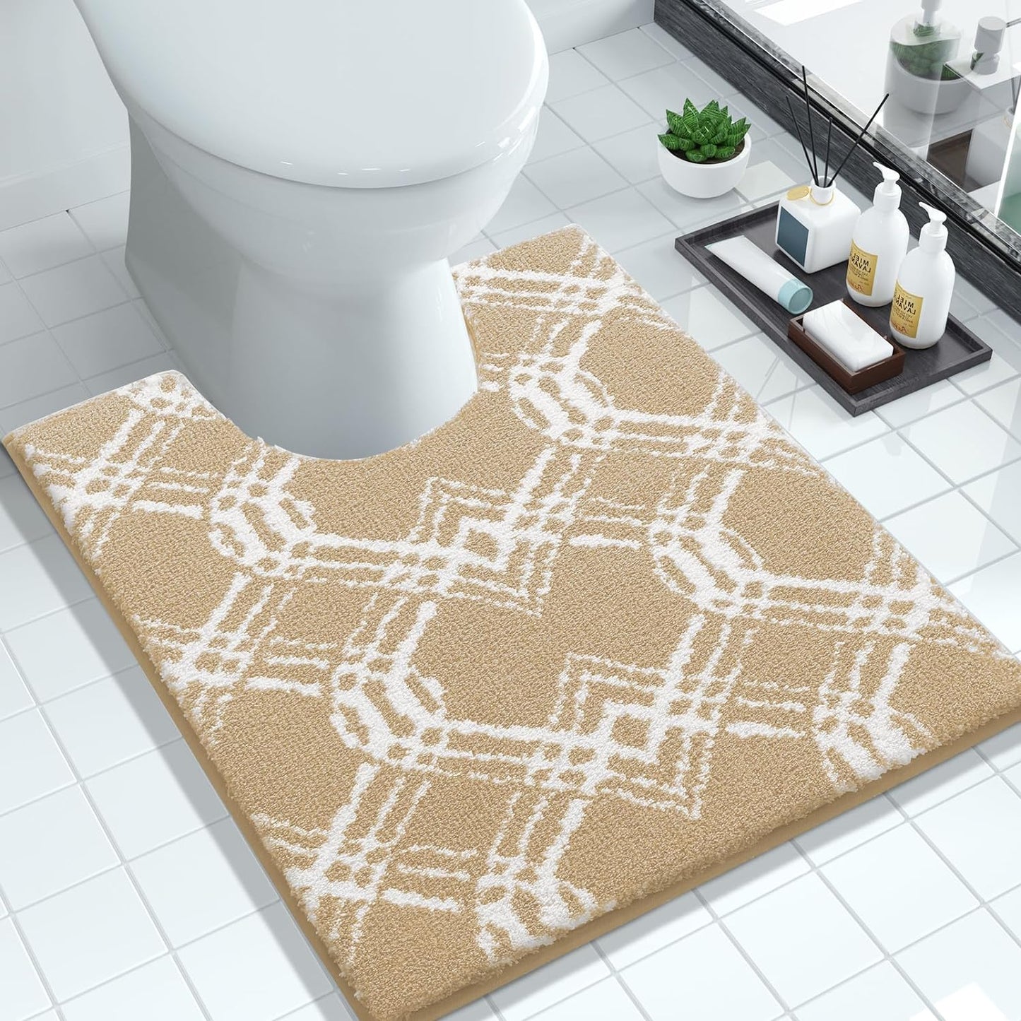 Thick Plush Bath Mat, Non-Slip