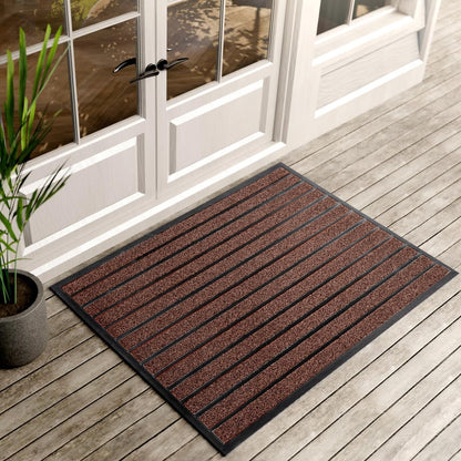 Brown Black Door Mat