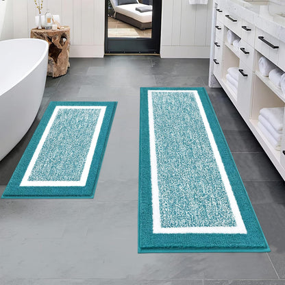 2 Piece, Non Slip Bathroom, Absorbent Bath Rugs