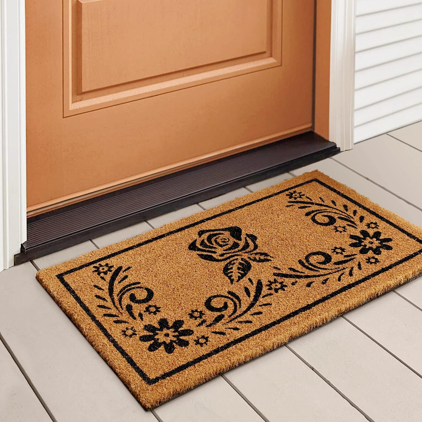 Coco Coir Doormat, with Heavy-Duty PVC Backing