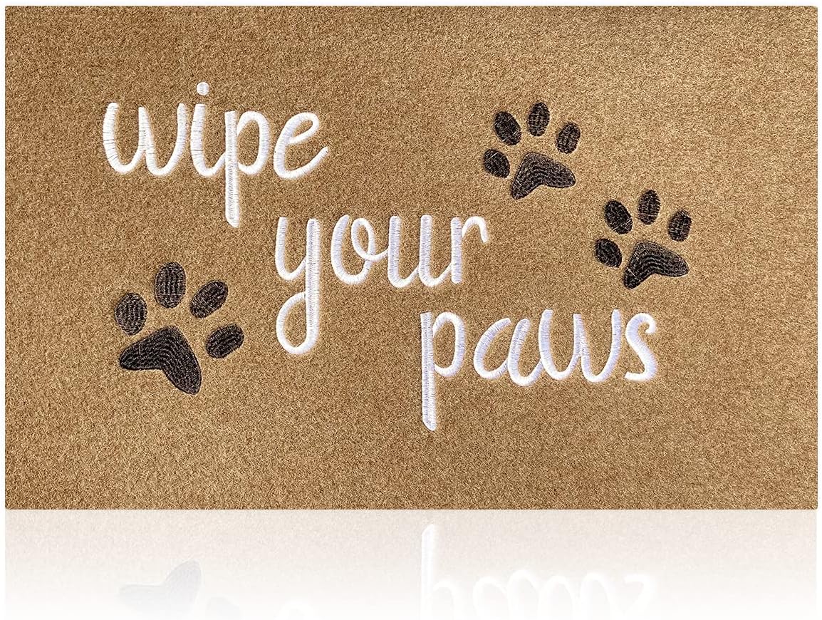 Welcome Door Mat for Entrance Funny Door Mat Wipe Your Paws Floor Mat