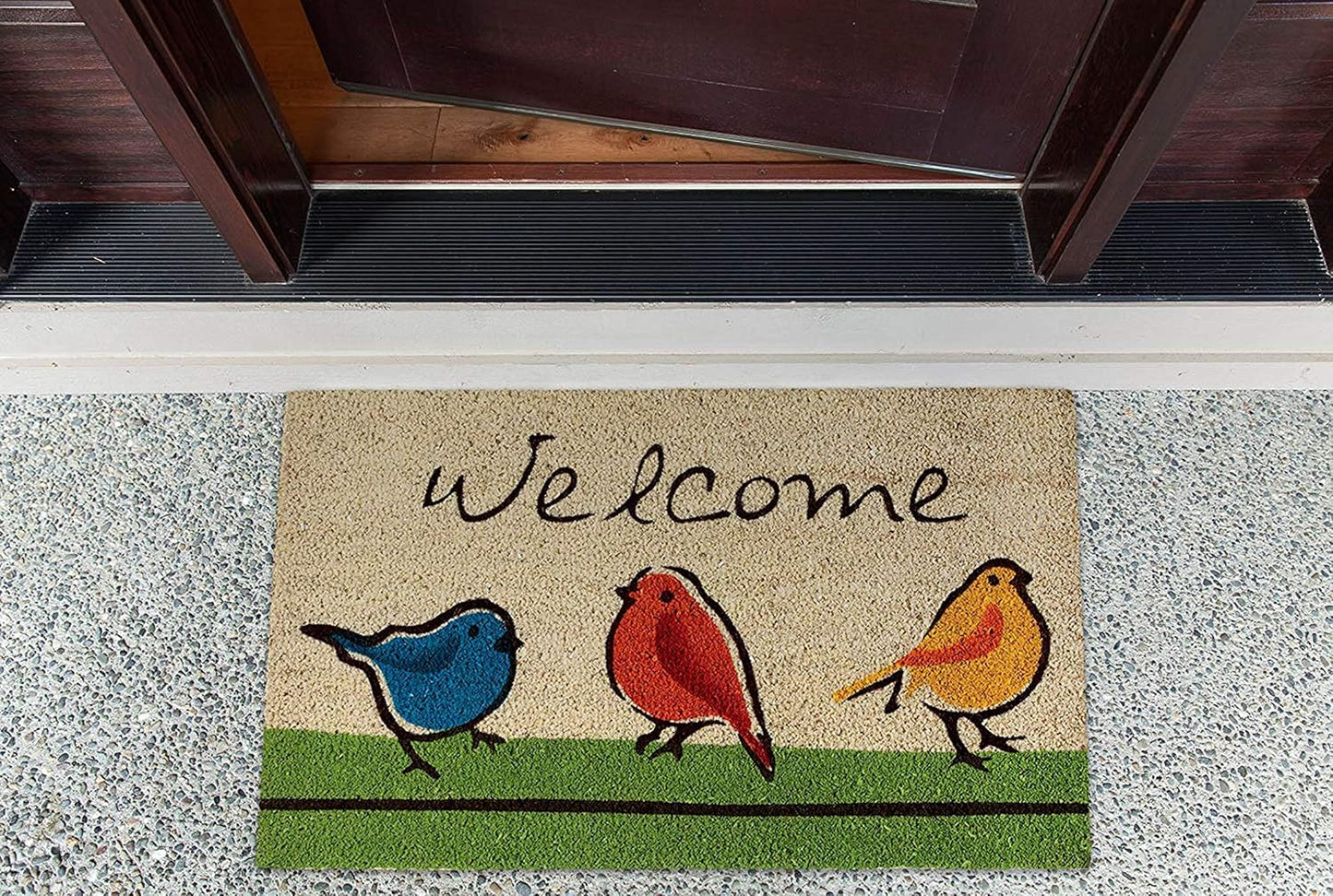 Birds Welcome Door Mat