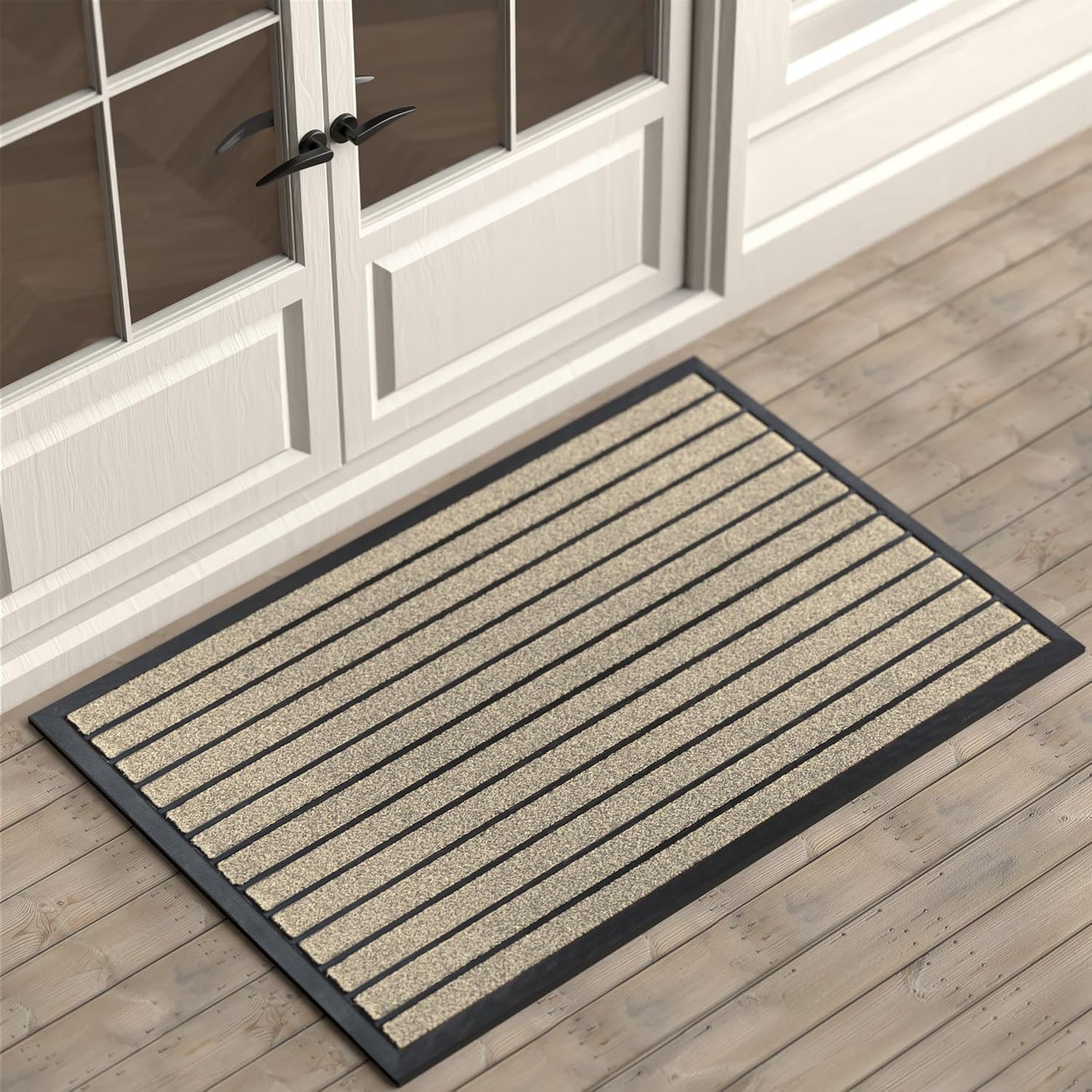 Brown Black Door Mat