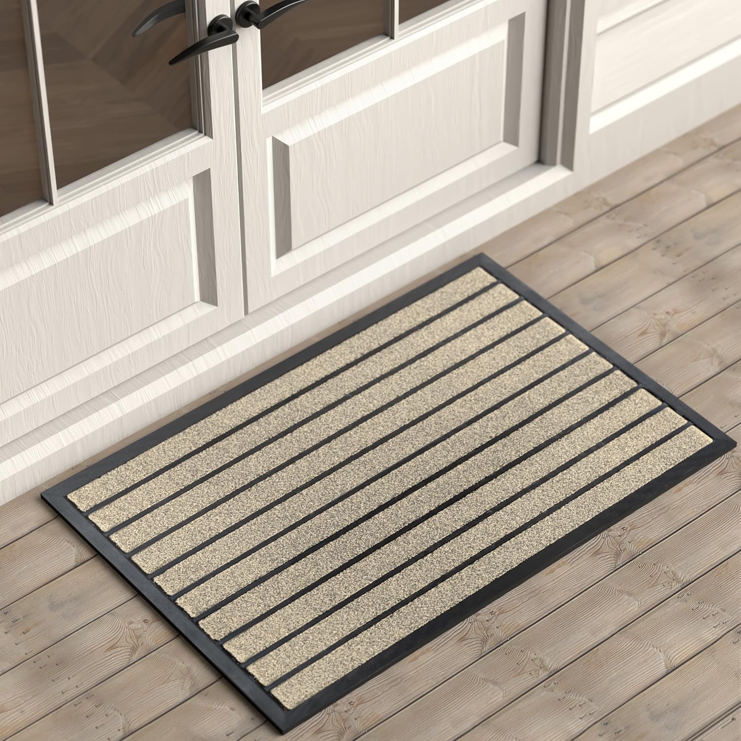 Brown Black Door Mat