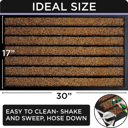 Brown Black Door Mat